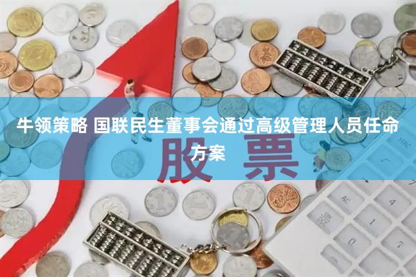 牛领策略 国联民生董事会通过高级管理人员任命方案