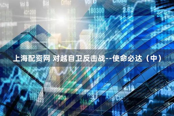 上海配资网 对越自卫反击战--使命必达（中）