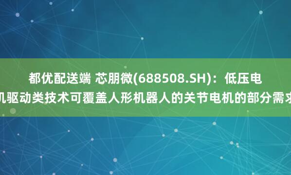 都优配送端 芯朋微(688508.SH)：低压电机驱动类技术可覆盖人形机器人的关节电机的部分需求